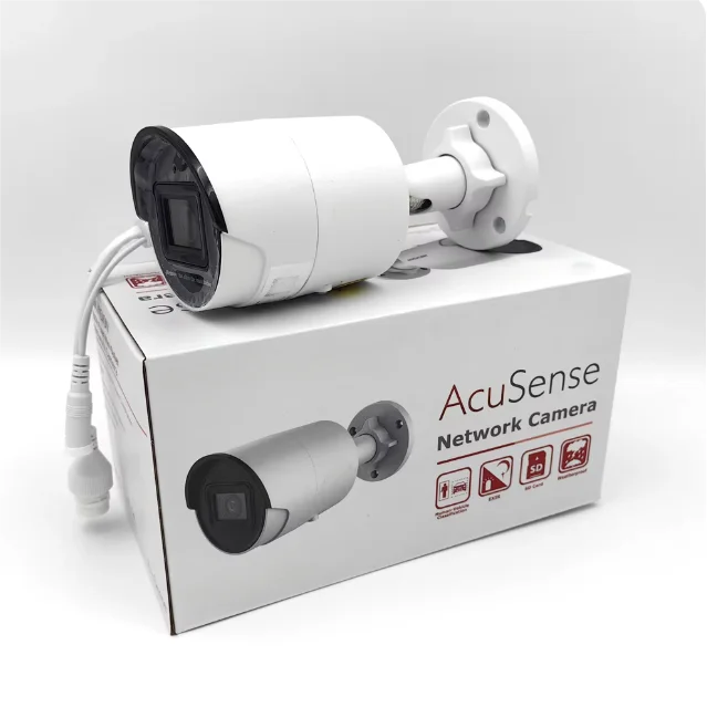 Hik Pro Series 8 MP AcuSense Fixed Bullet Network Camera DS-2CD2083G2-IU Built-in microphone for real-time audio security