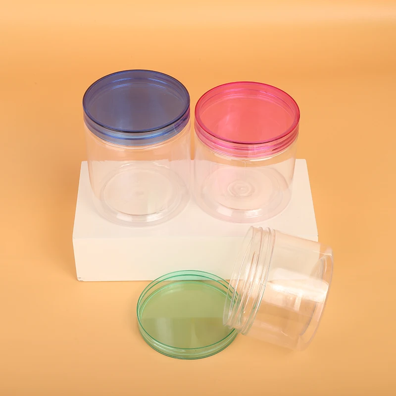 In Stock 50ml 80ml 100g 150g 200ml 250ml Empty Transparent PET Jar Body Container Body Butter Jar Customized Face Cream Jar