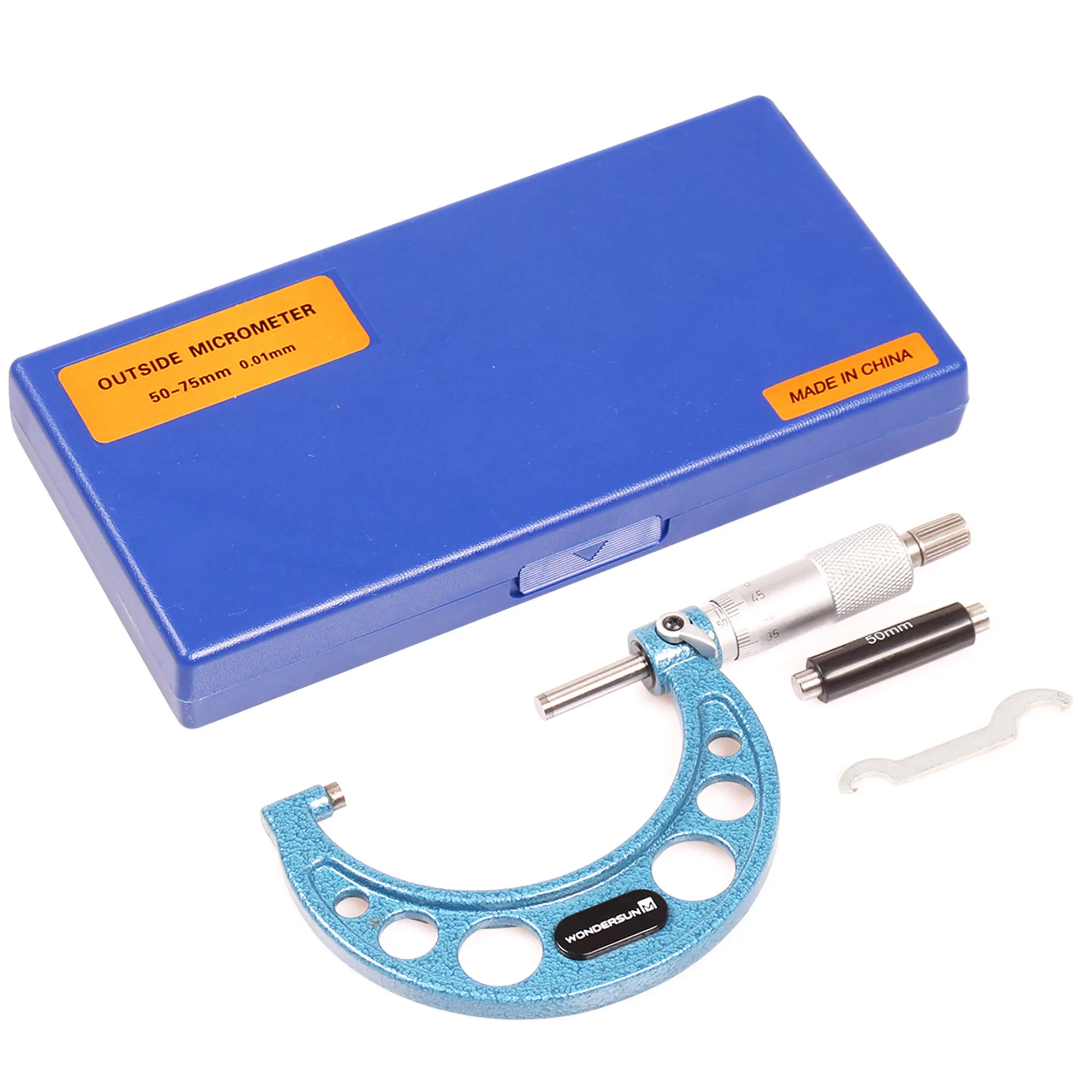 Industrial Quality micrometer 50-75mm  Outside Micrometers with Stainless Steel Spindle and Carbide Tips