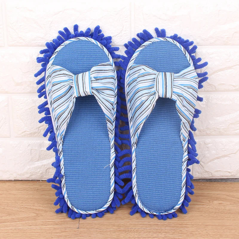 Best selling home cleaning lazy drag shoes soft washable reusable mop slippers