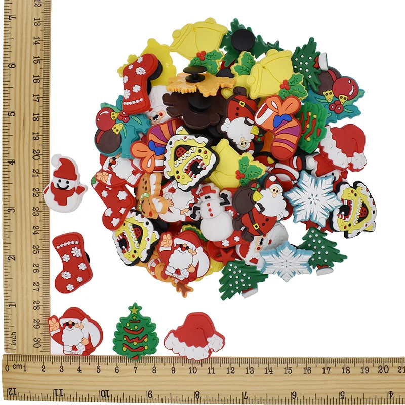 Wholesale 2022 PVC Cartoon Accessories Shoe Decoration Christmas Croc Charms Wholesale Designer Croc Charms Shoe Charms Crocs