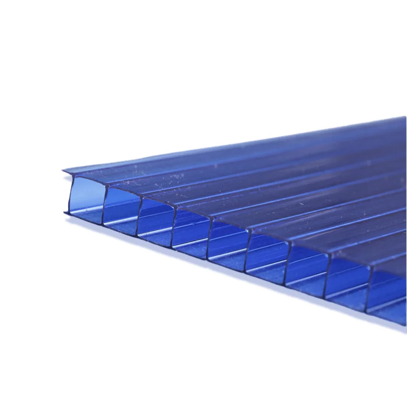 Heat Proof Twin Wall 6mm 10mm Polycarbonate Clear Roofing Sheet For Greenhouse
