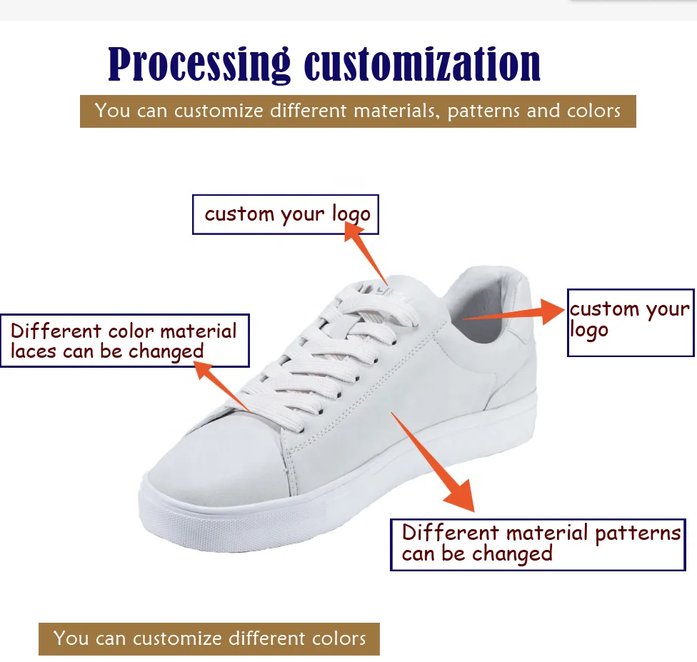 
Sneaker Manufacturer Latest Sport Breathable Leather Custom Fashion White Flat Sneakers Black Casual Shoes Men And Women 