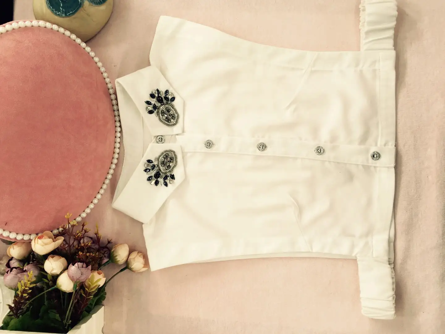 Detachable shirt collar white cotton neck decorative women garment dress collar