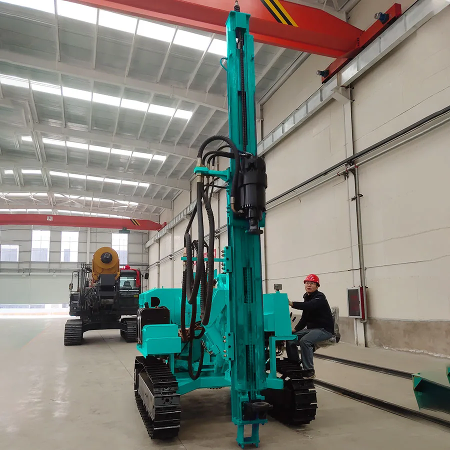 Photovoltaic Pile Driving Mini Pile Driver Pile Post Driver For Solar Installation