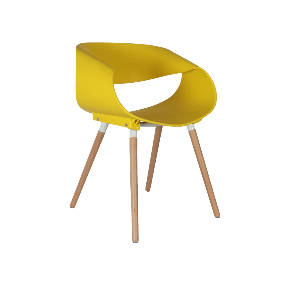 hot selling classic black wooden white plastic restaurant dining chair