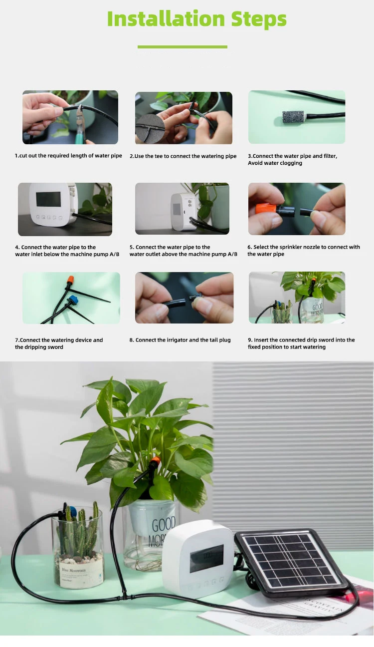 Minco Heat Automatic Watering Machine Smart WIFI Watering Timer Plants Controller Flower Drip Irrigation System USB Charging