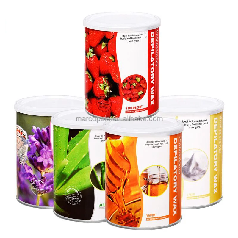 Wholesale Cheap Price Bikini Area Canned Hair Removal Wax 800g Low Melting Point Soft Honey Wax Can