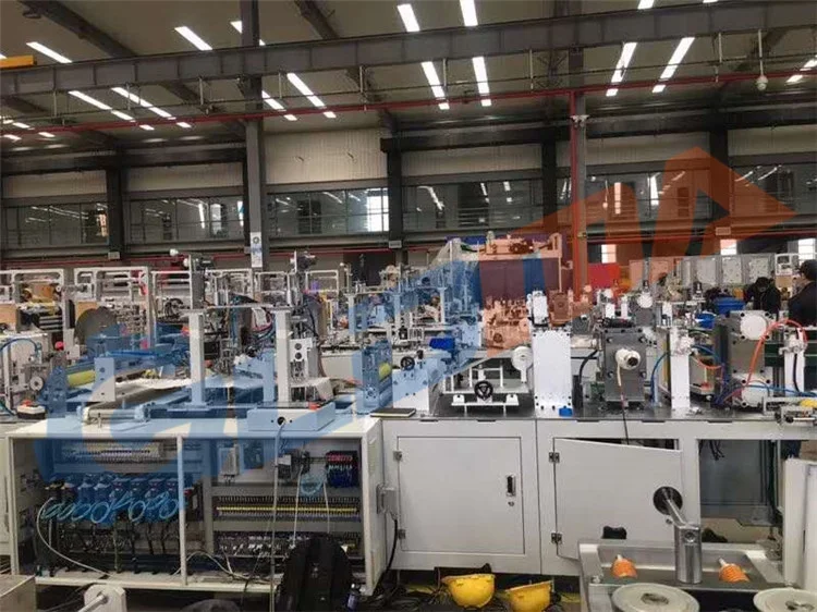Fully Automatic Medical Respirator Face Mask Disposable Earloop N95 Face Mask Making Machine