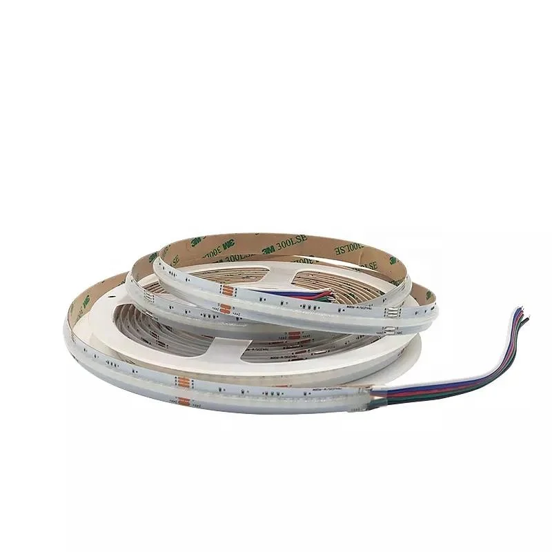 Светодиодная лента RGB + CCT COB 24 В постоянного тока 840 светодиодов/м регулируемая яркость и цветовая температура световая для атмосферного освещения