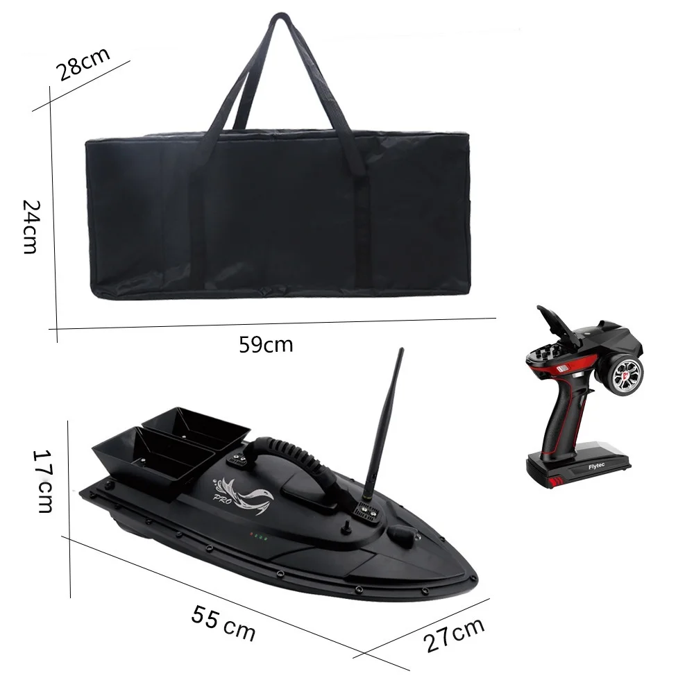 Flytec Pro V500 RC Cheap Fishing Boat Propeller With Motor 500 Meters Fishing Plastic Boat Single Handheld Remote Controller