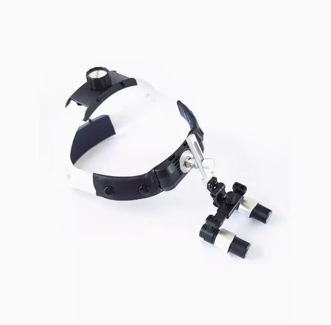 Dental 2.5X 3.5X Loupe Magnification Binocular Surgery Surgical Magnifier with Headlight LED Light Dentist Medical Loupes Lamp