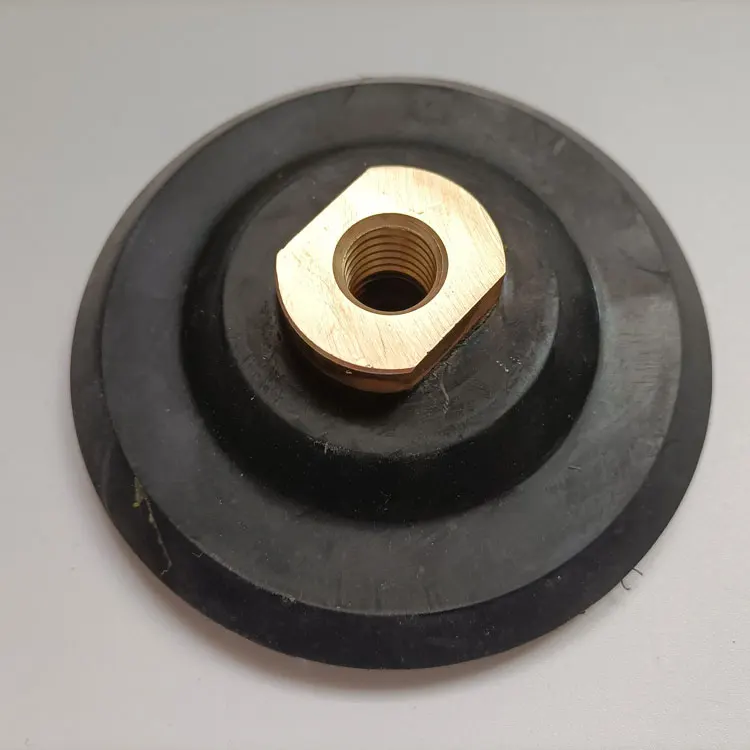 M14 Thread Flexible Back Rubber Backer Pad For Diamond Polishing Pads