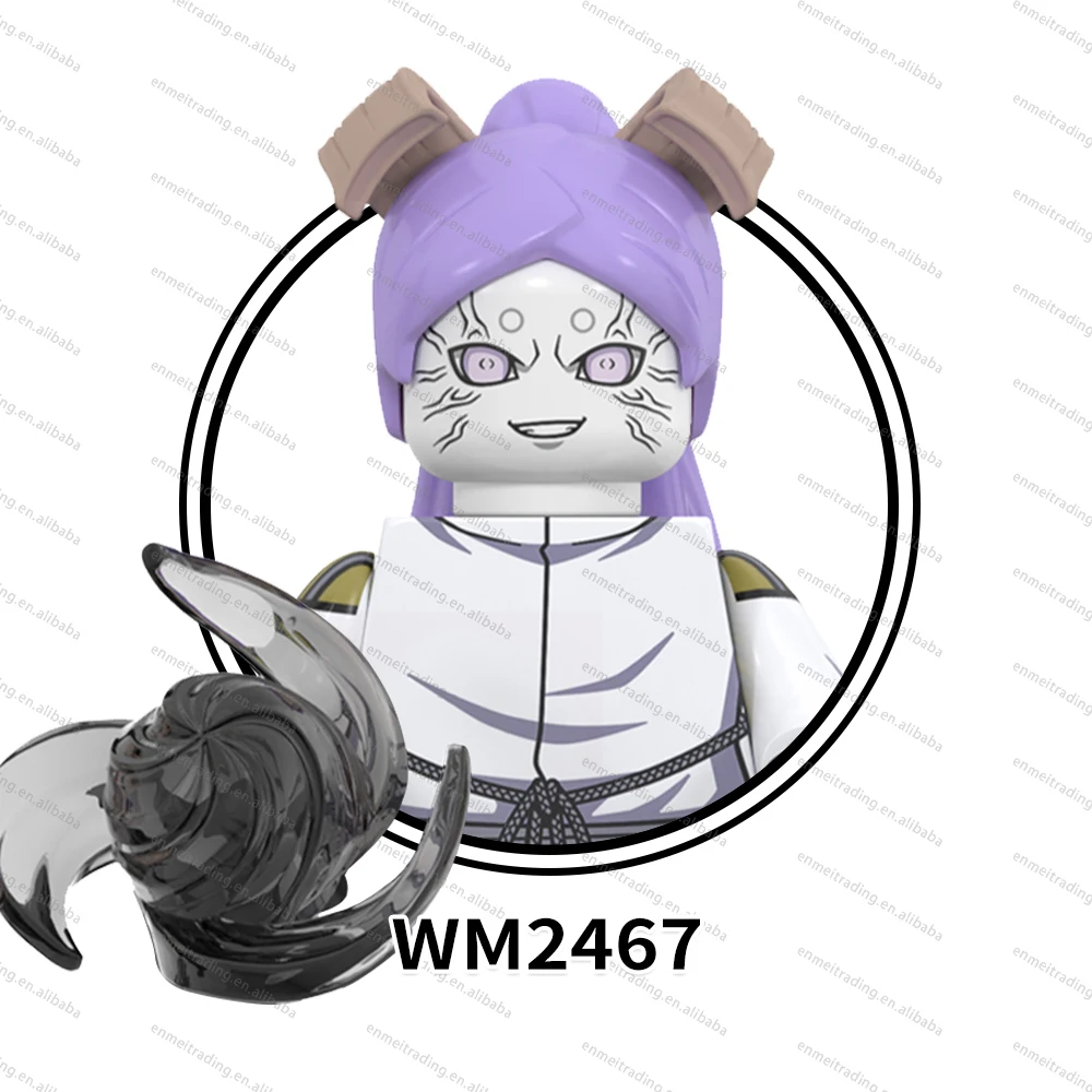 WM6152 Uzumaki Ootutuki Momoshiki Unchiha Sasuke Boruto Sarada Hyuga Hinata мини пластиковые строительные блоки детские подарочные игрушки