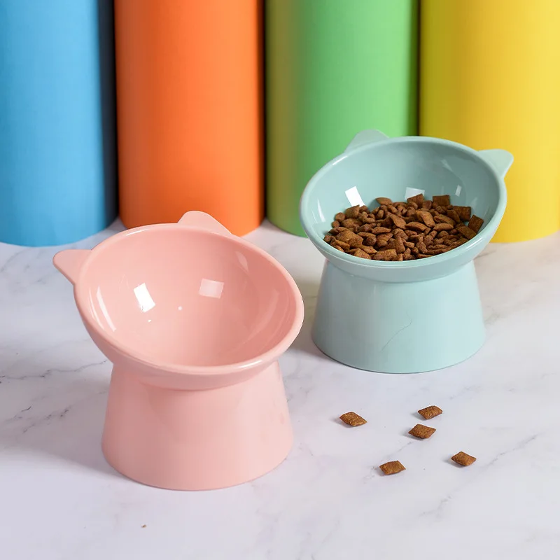 DoePet  PP Material 45  Inclined To Let Pet Take Food Sturdy And Durable Pet Feeding Bowl Cat Dog And Other Pets Not  Broken