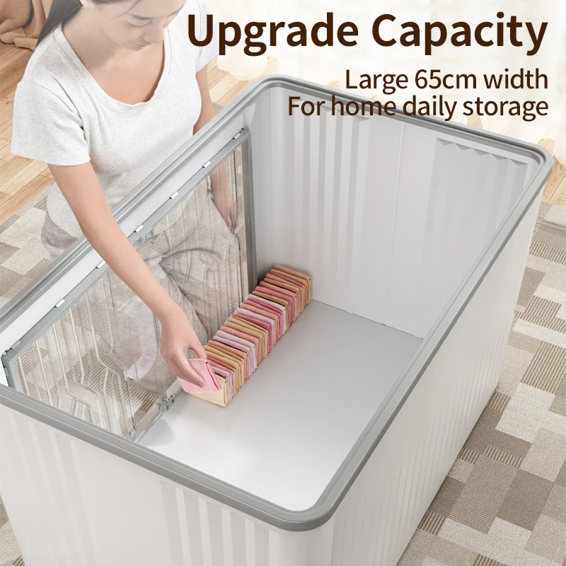 Прозрачный складной многослойный большой шкаф-органайзер бытовые пластиковые ящики для хранения одежды игрушки домашняя упаковка