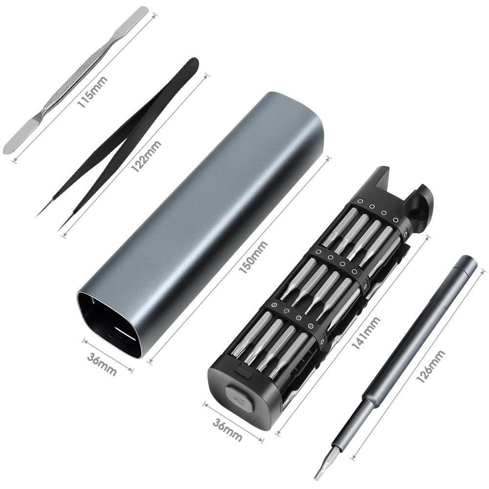 UFTOOLS Full Repair Kit Electric Cordless Rechargeable Screwdriver Set 40 Bits Power Tools Phones Camera Watches Toys OEM