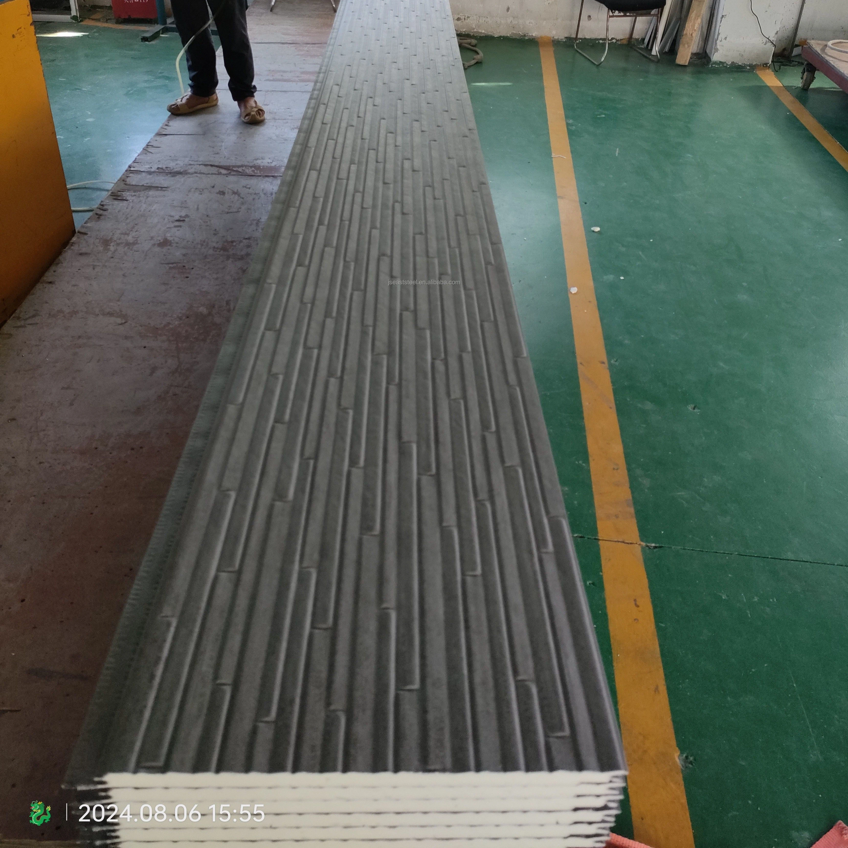 Galvalume Steel polyurethane foam sandwich panel for building
