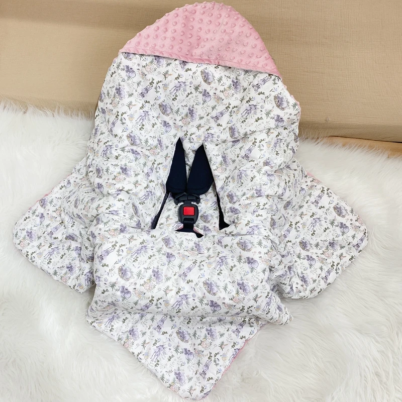 Baby newborn swaddle blankets baby blanket for wrap sleeping car seat baby sleeping travel blanket