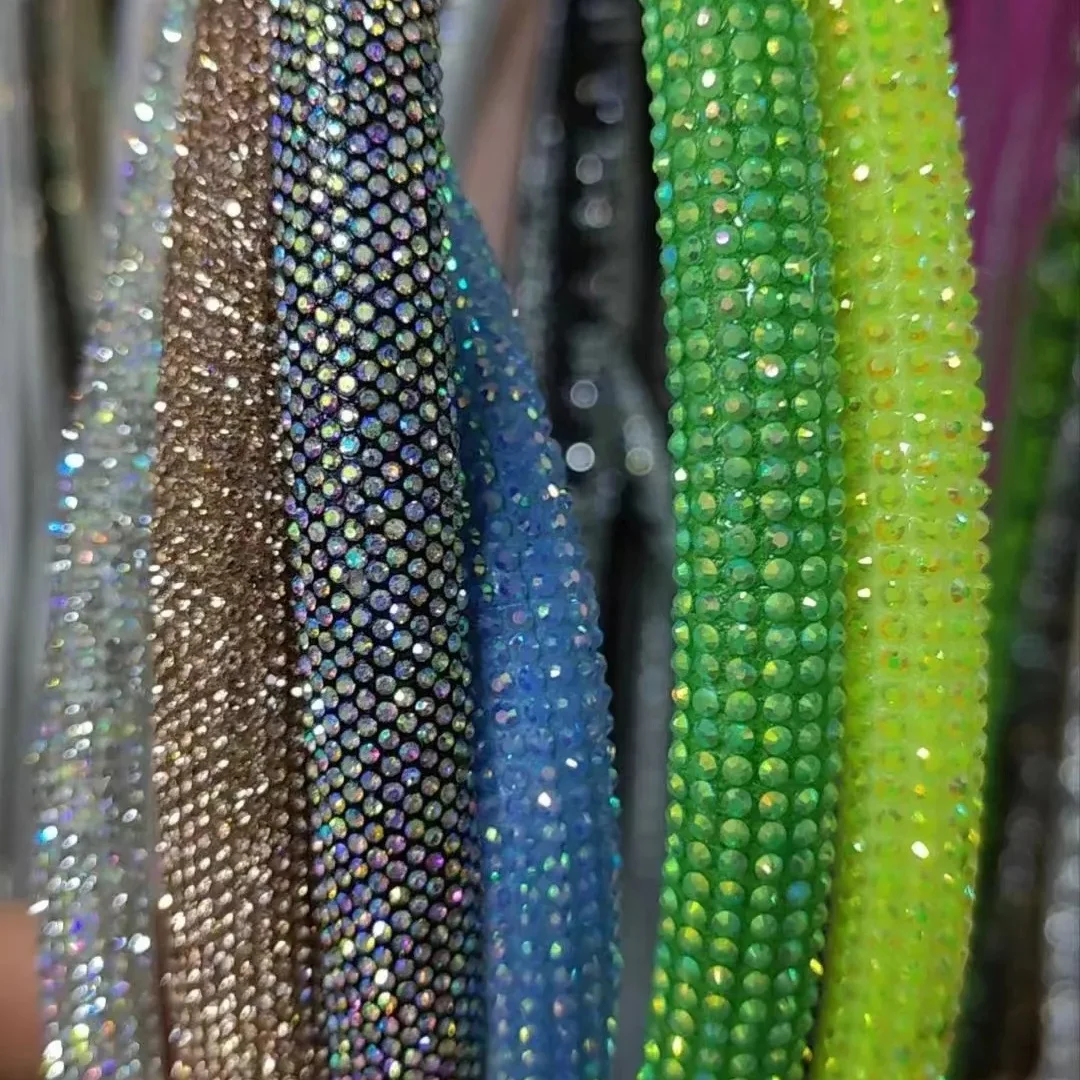 S608 New Sandal Rhinestone Rope fashion diamond Strips Crystals cord for shoes decoration