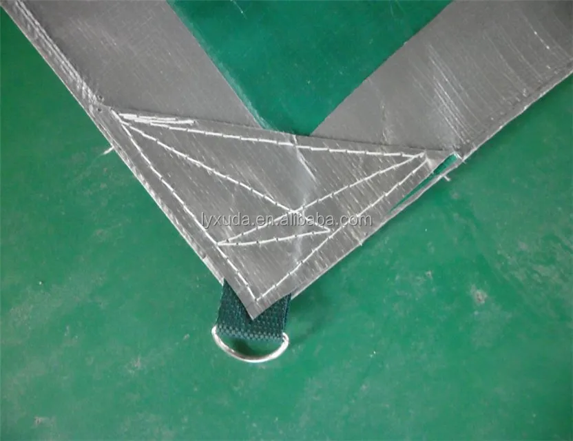 Factory Fabric Wholesale Customized Weight Tarp Green Silver Pe Tarpaulin For Long Lasting Cover For Yemen