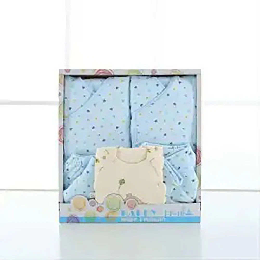 hot sale soft ventilate spring and autumn clothes cotton newborn cartoon baby gift box clothing set suits for girls and boys