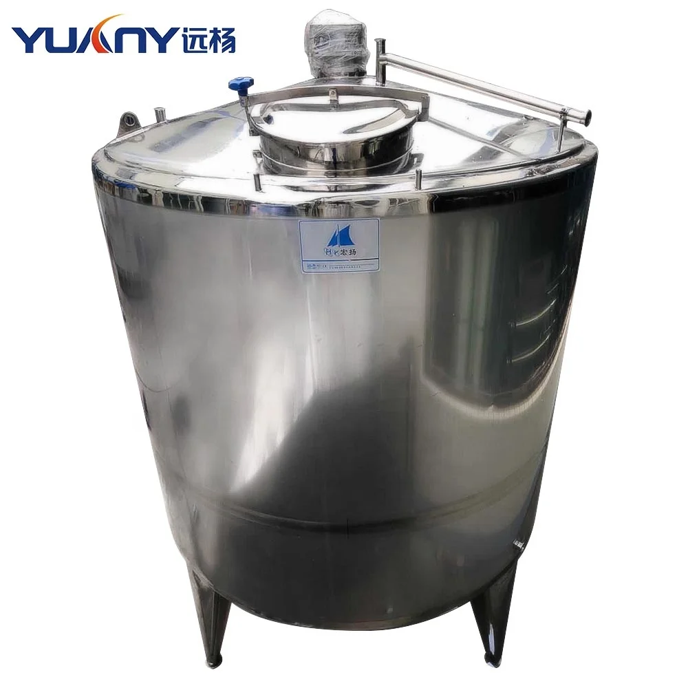 500 liter Food Processing Line Dairy Products Yogurt Milk Cooling Tank Storage Tanks Cooler Condenser Chiller