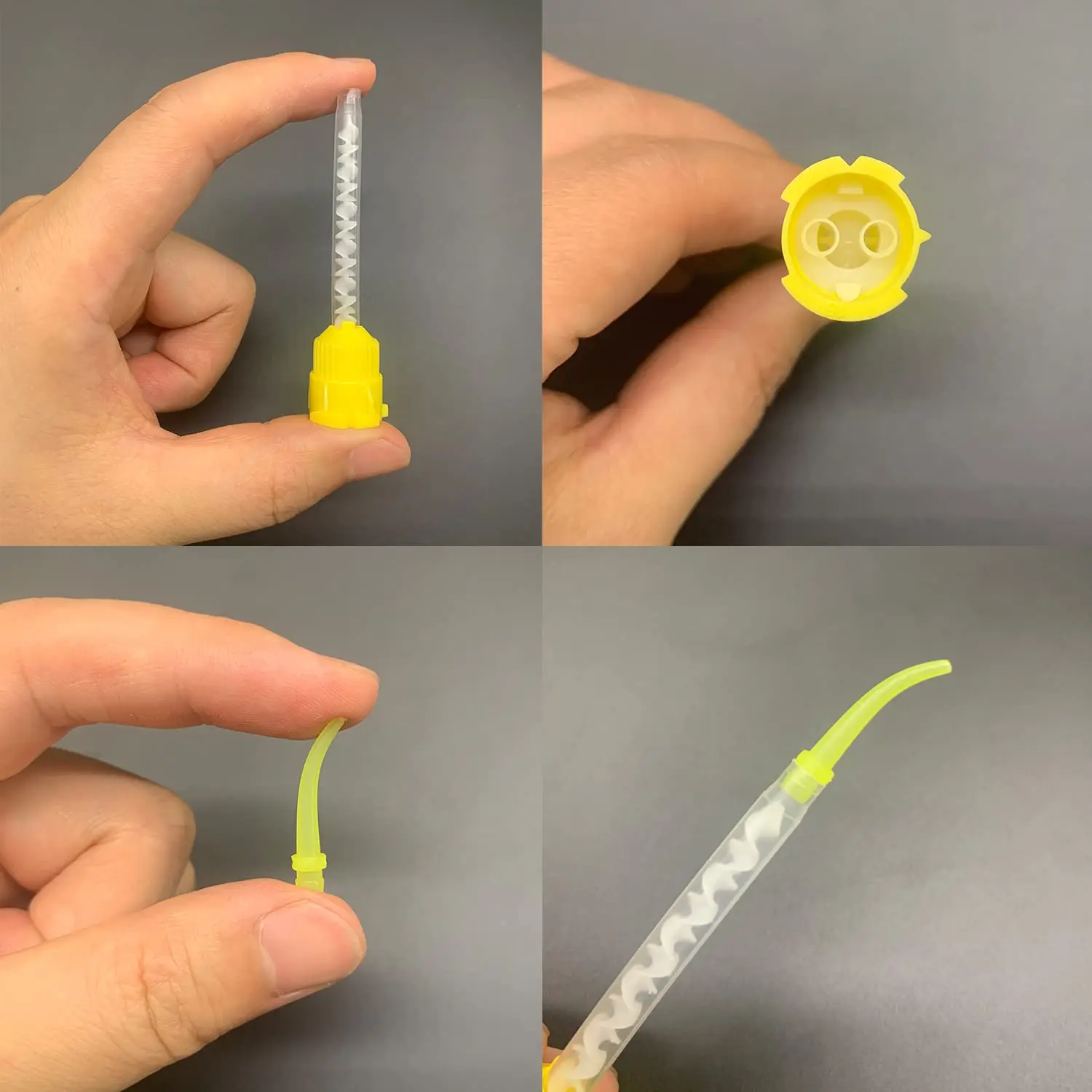 Стоматологические пластиковые одноразовые стоматологические насадки для смешивания одноразовая силиконовая резиновая головка