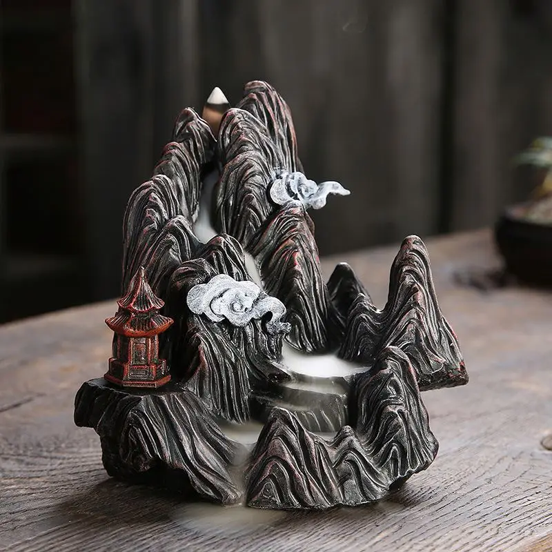 Прямая продажа с фабрики оптом кадило держатель Дым обратного потока конус керамическая курильница для благовоний