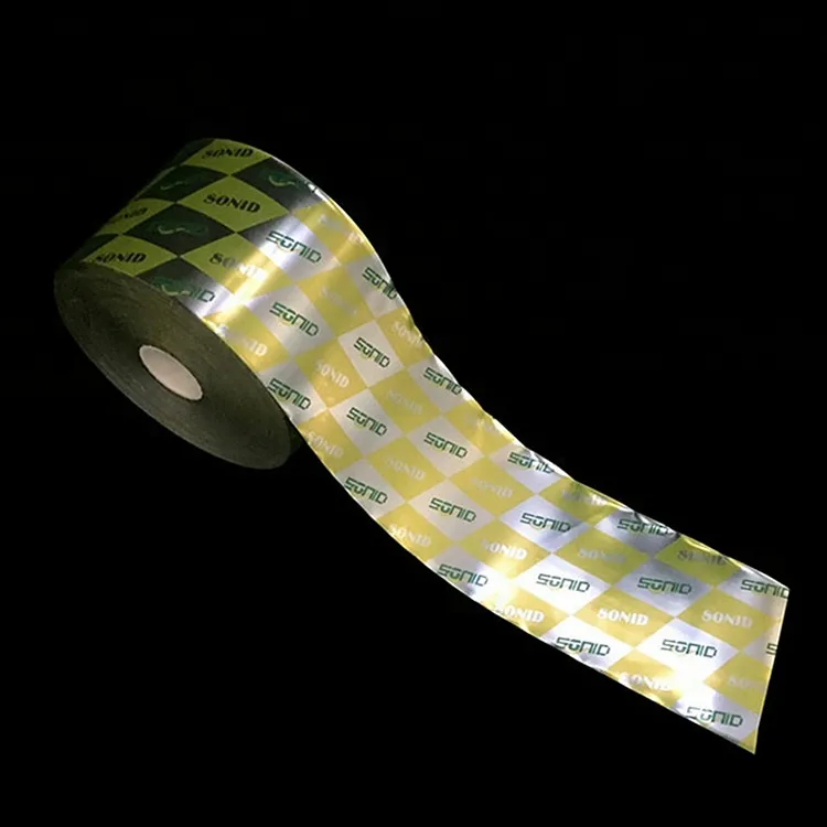 Custom logo food packaging laminating plastic snack packaging film roll for wholesale