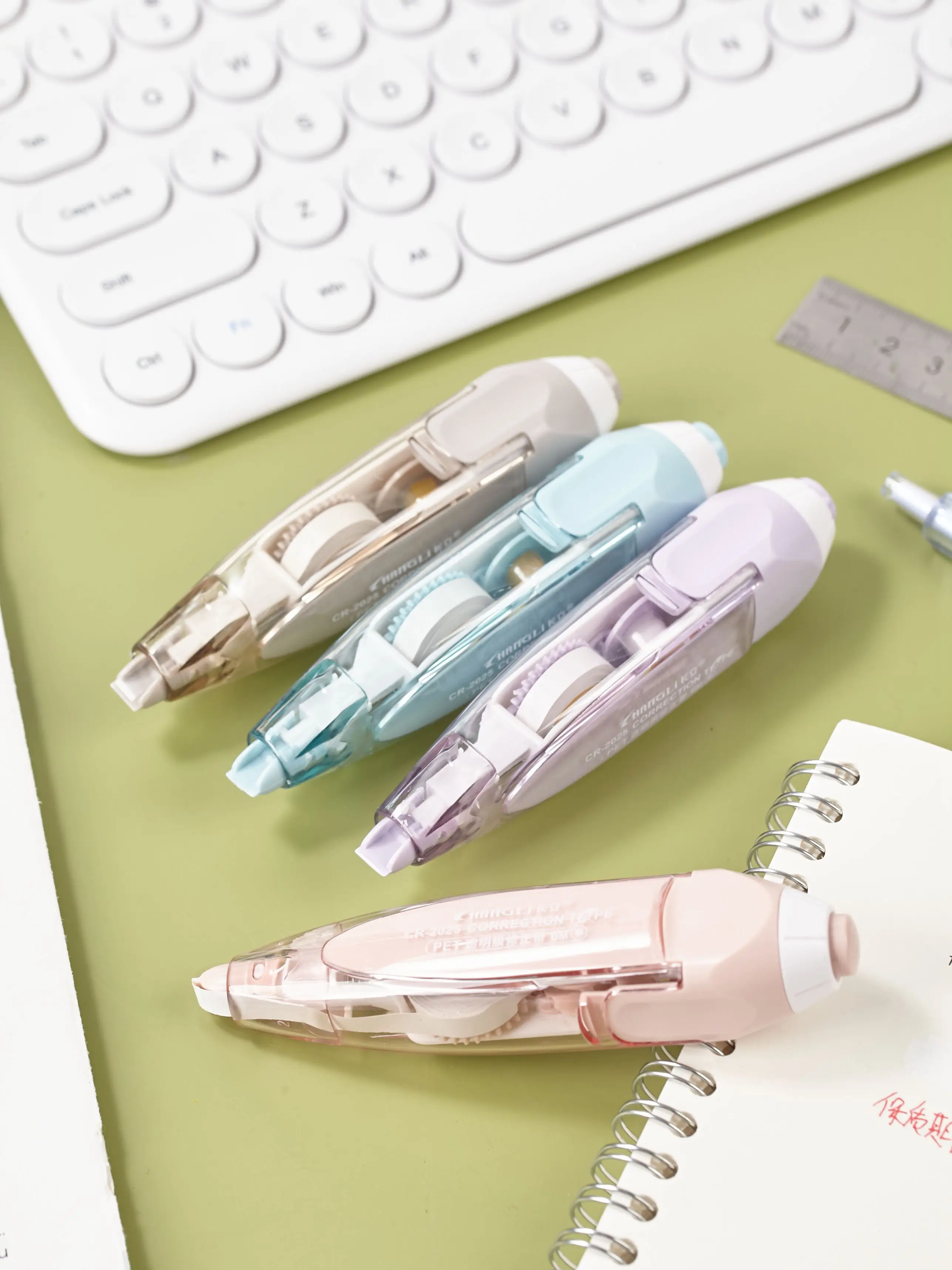New Press Type Pen Style custom stationery Correction tape student corrector transparent  Refill whiteout correction Tape