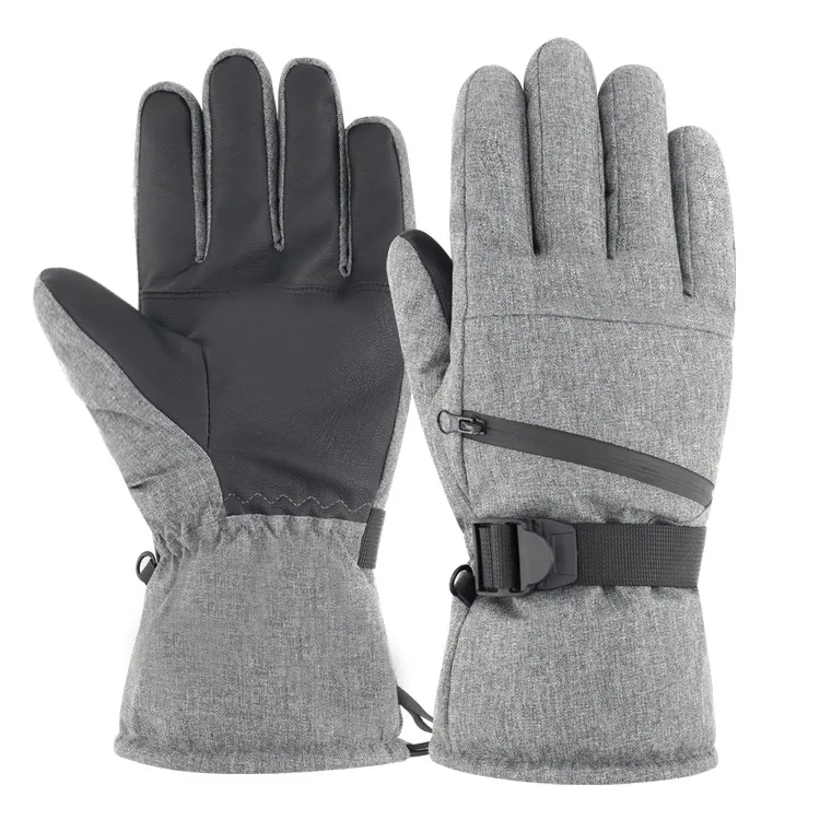 
Wholesale Winter Skiing Heated Waterproof Touch Screen Women Snowboard Ski Gloves  (1600179640861)