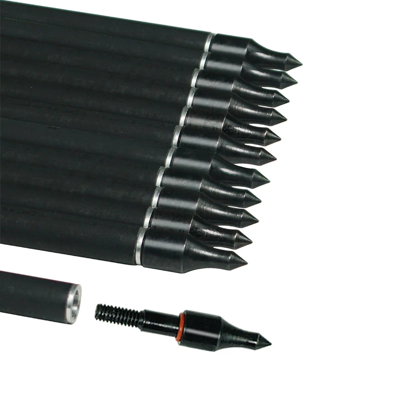 Alibow Archery Hunting Carbon Arrows 31 inches OD 8 mm Carbon Arrows for Outdoor Shooting Practice