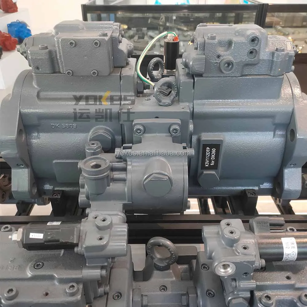 DX260 Hydraulic Main Pump Assembly K3V112DTP Excavator Parts For Doosan Daewoo