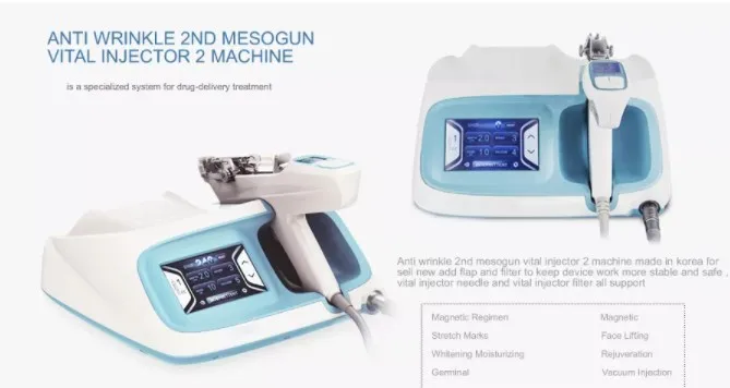China professional ABS material mesopen handheld needles vital injector 2 water mesogun mesotherapy gun beauty machine