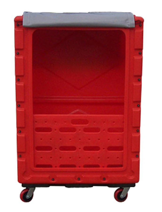 Прочный HDPE Rotomold пластиковый Большой сухой прачечная высокий полотенце тележка с 900L