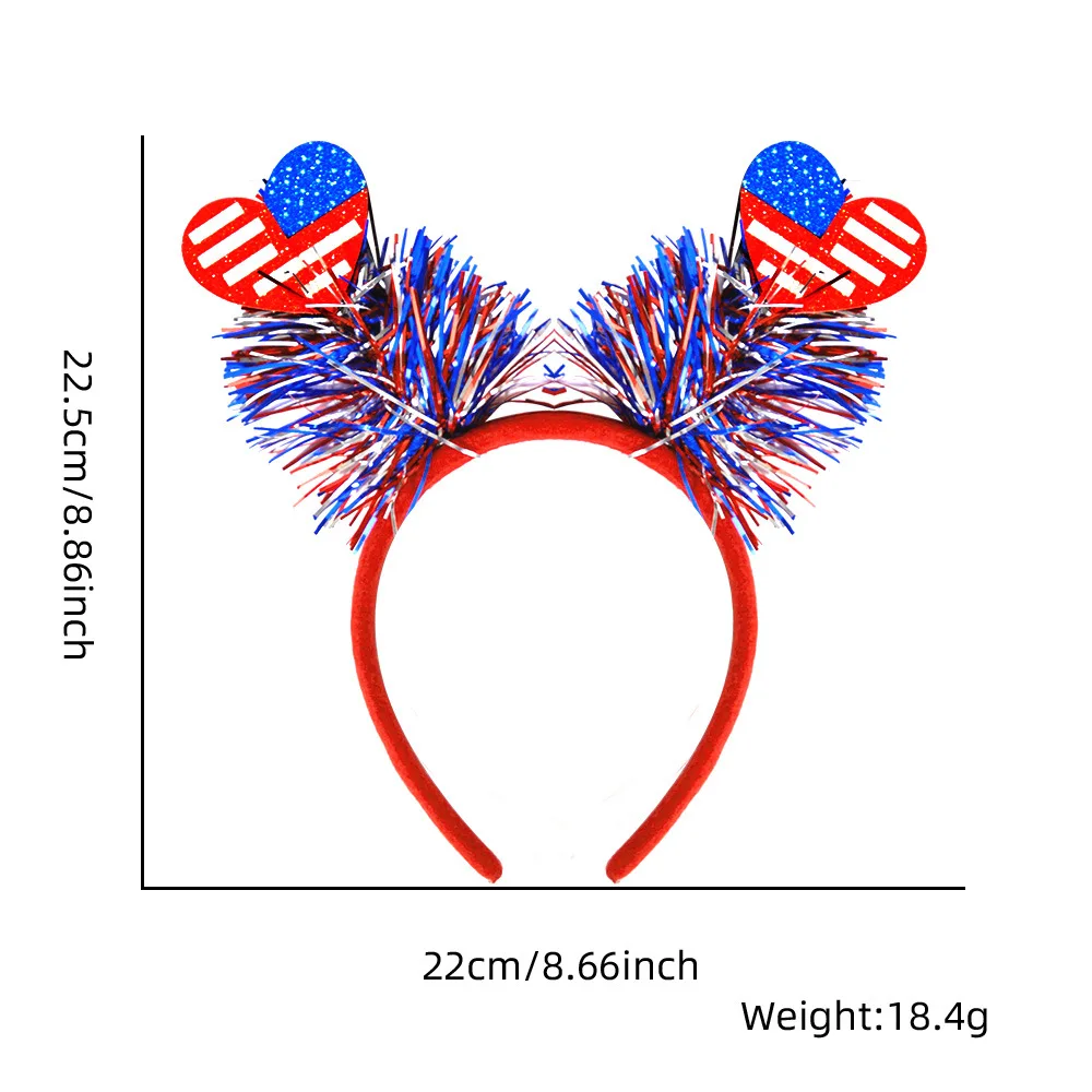 2024 New American Independence Day Party Decoration 4th of July Headband Adult Children Patriotic Parade Props