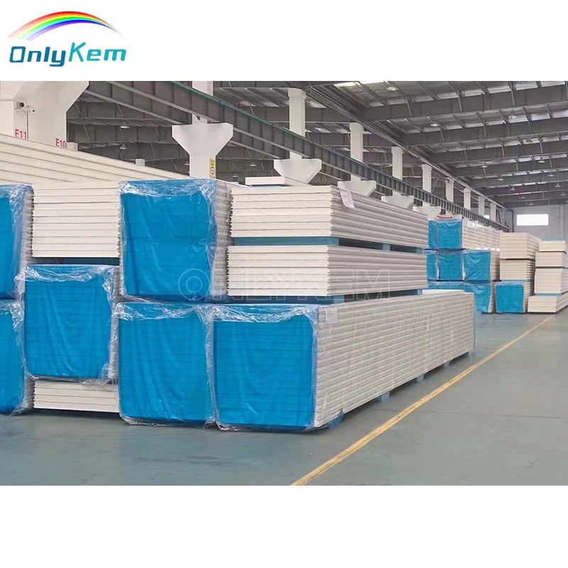 50mm/100mm/120mm/150mm/200mm PU/PIR/PUR Insulated Sandwich Panel For Cold Storage Room