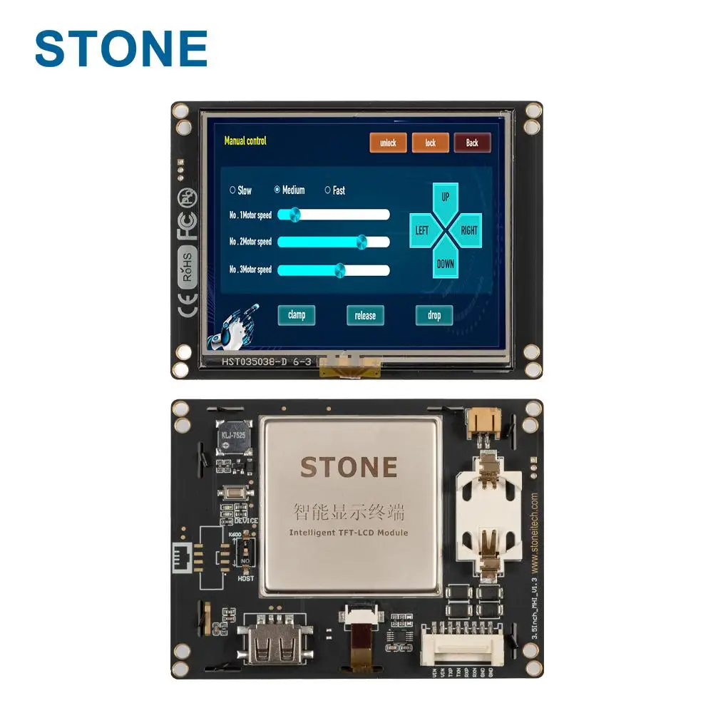 STONE 3.5 inch Serial Capacitive touch screen LCD TFT display with RS232 interface