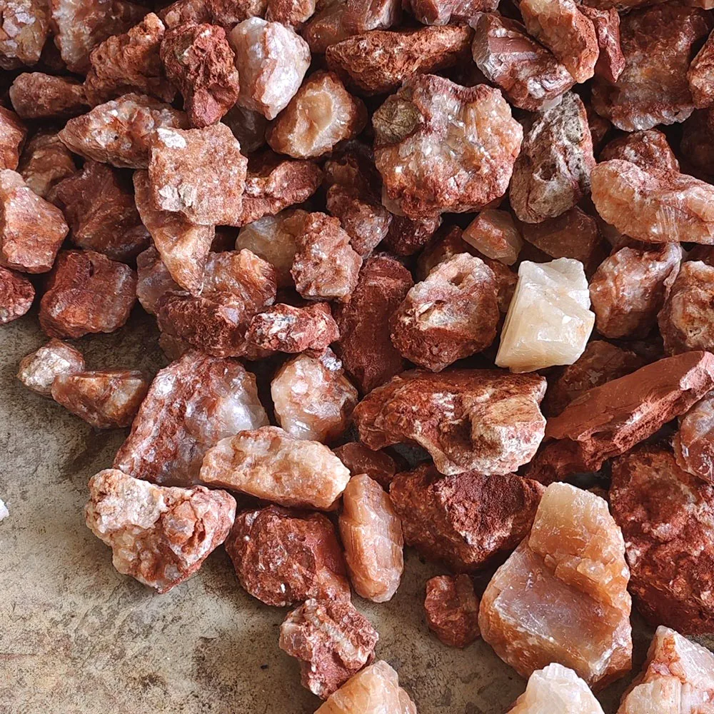 Wholesale red gemstone red phosphorustone quartz crystal raw stone used for decoration