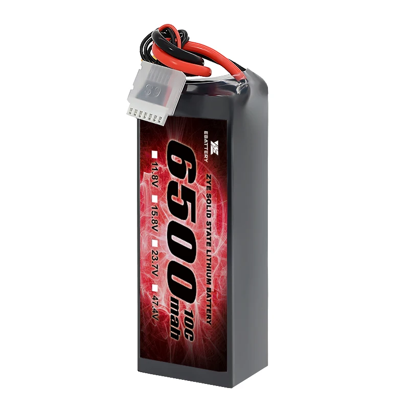 ZYE semi solid state battery 6500mah 3S4S6S12S High volt 4.45v lipo battery pack 24S 94.8v lithium ion battery