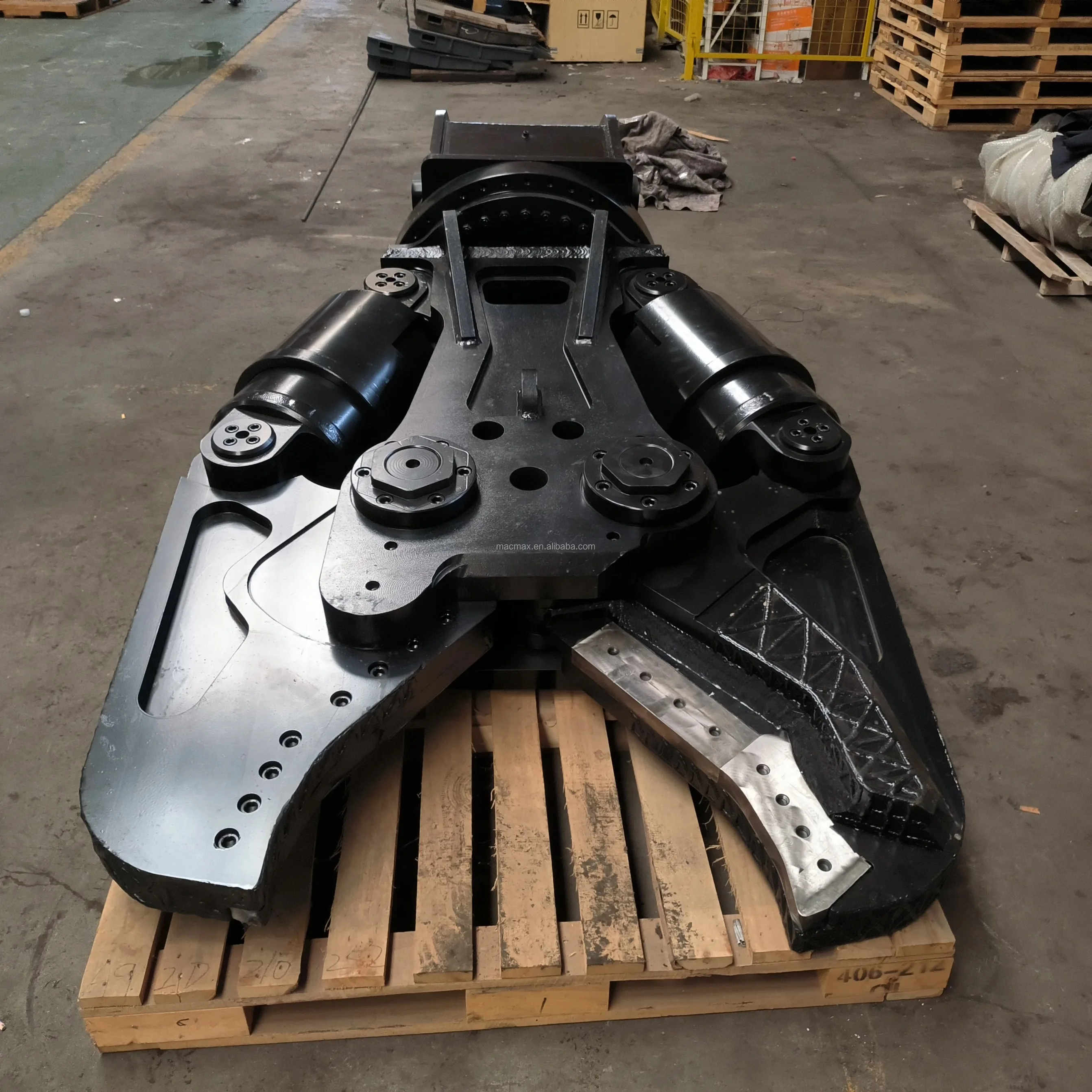 MAYERDI Hydraulic Rotating Excavator Attachment Demolition Double Cylinder Metal Scrap Shear For Excavator