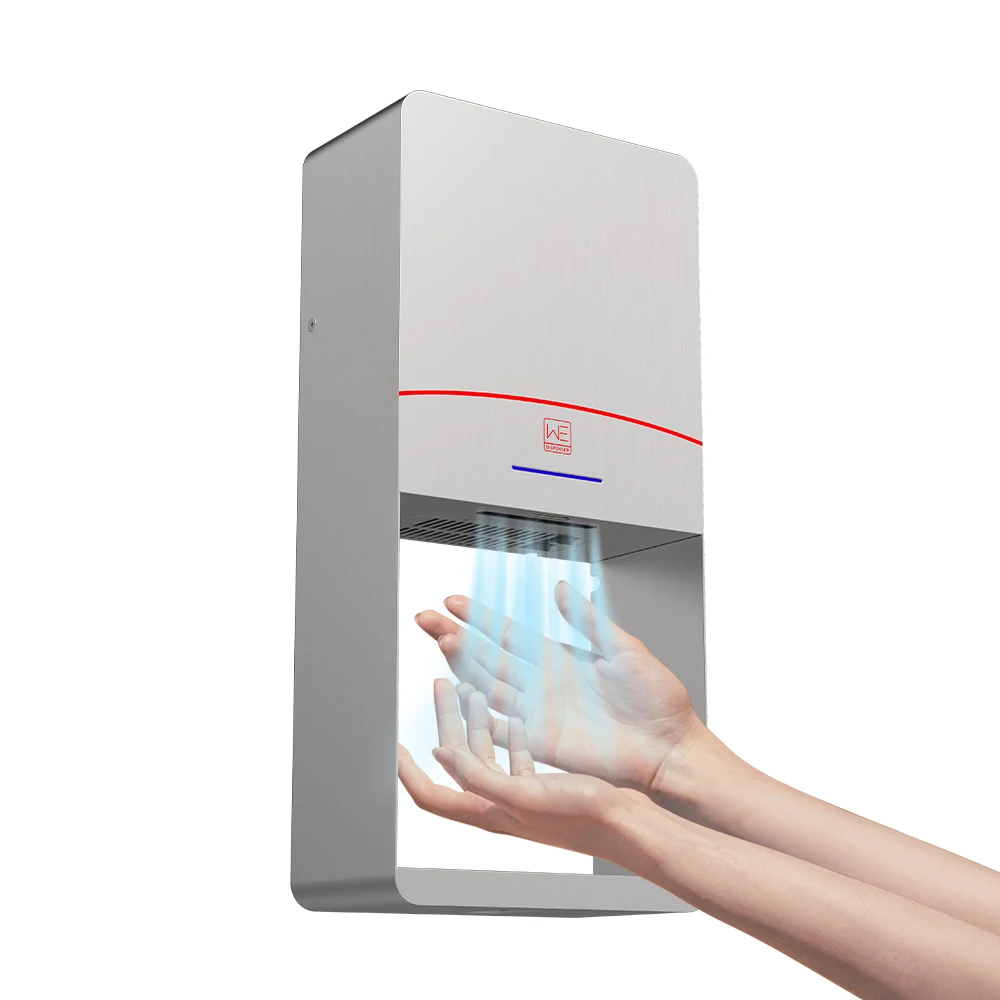 Настенный датчик аэропорта из нержавеющей стали высокоскоростная ручная сушилка электрический ручной вентилятор с подносом для воды