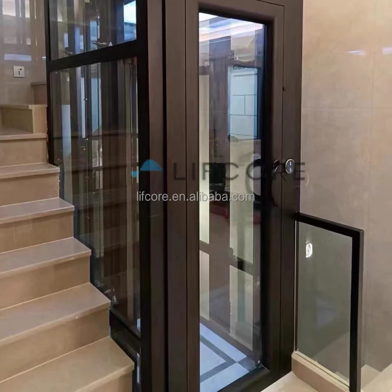 Small home villa elevator residential open lift hydraulic home lift platform
