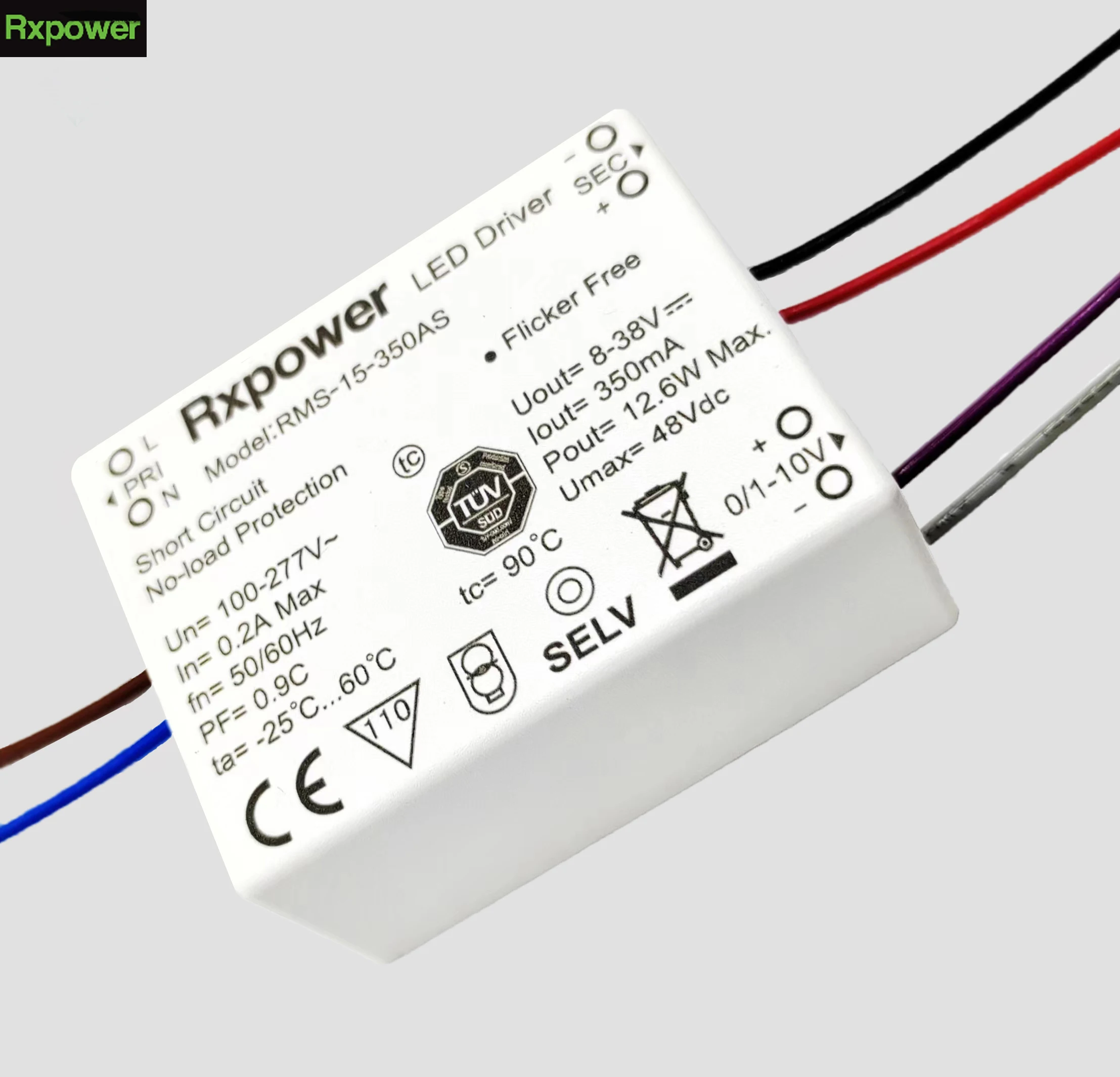 Rxpower Weisen Led Driver Constant current adjustable LED driver 15W 150mA 200mA 250MA 300mA 350MA