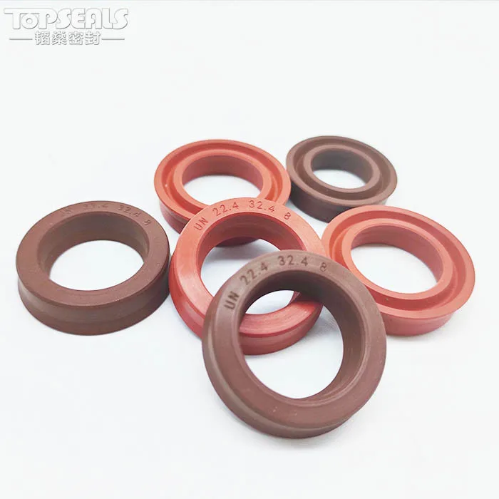 Hydraulic cylinder FKM UN UHS piston rod seal  PU U Cup Seal