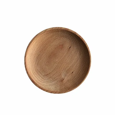 decor trinket dish 12cm 10cm beech mini tray wooden tray round wood tray