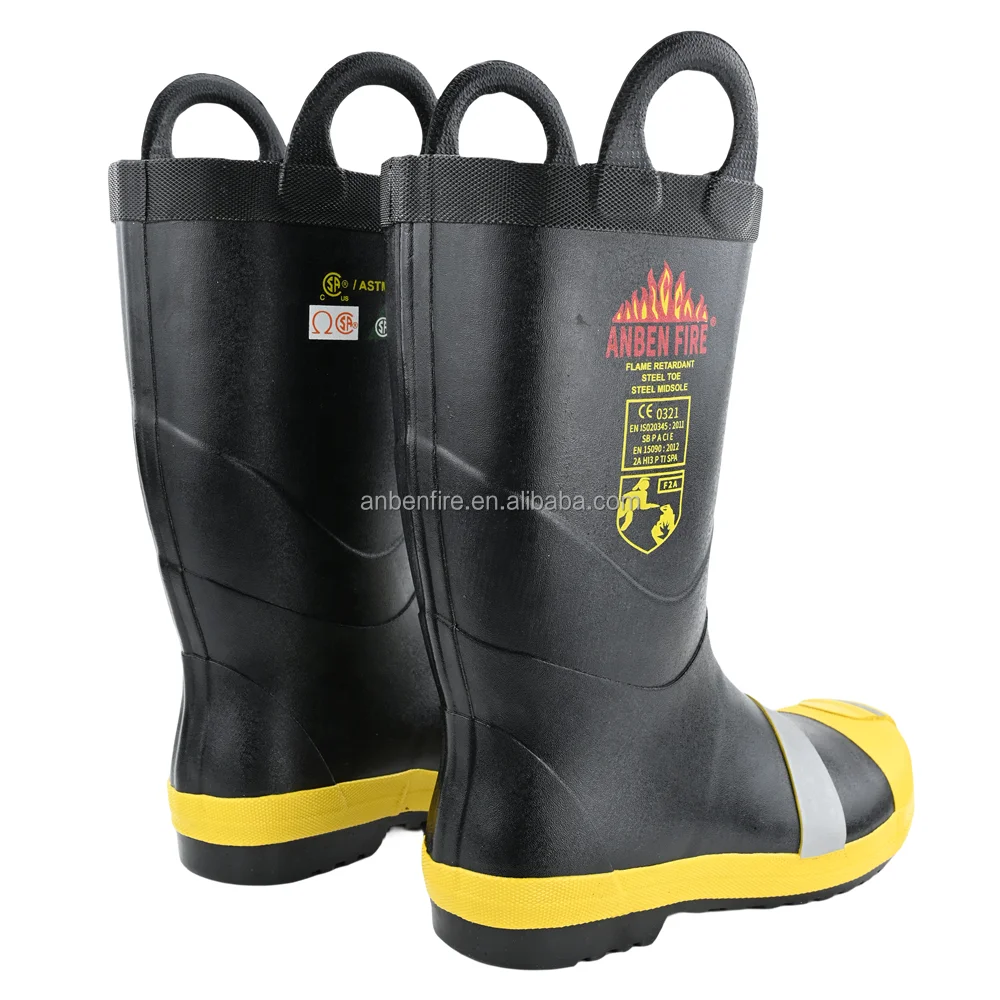 ANBEN FIRE Fireman PPE Fire Fighting Equipment EN15090 Certified with Fireman Boots Fire Safety Boots