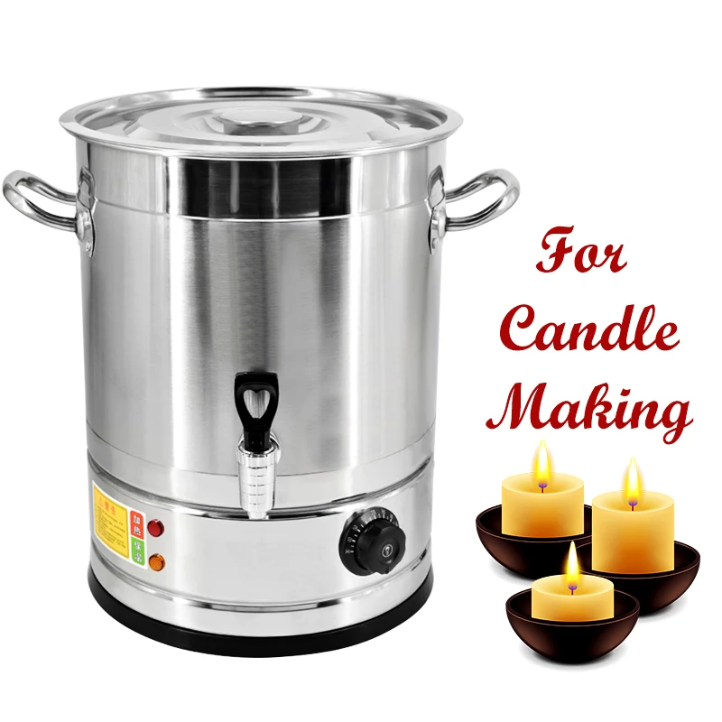 Electric extra large wax melter for candle making