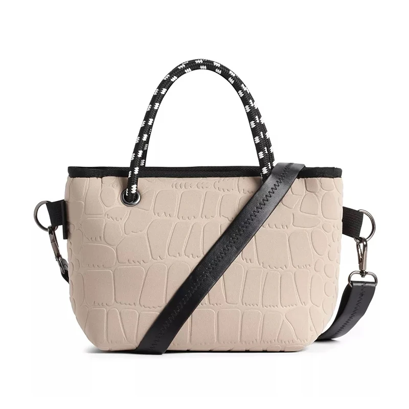 Multipurpose Embossing Neoprene Bag Large Tote Beach bag for Travel Beach Gym Swimming Bag